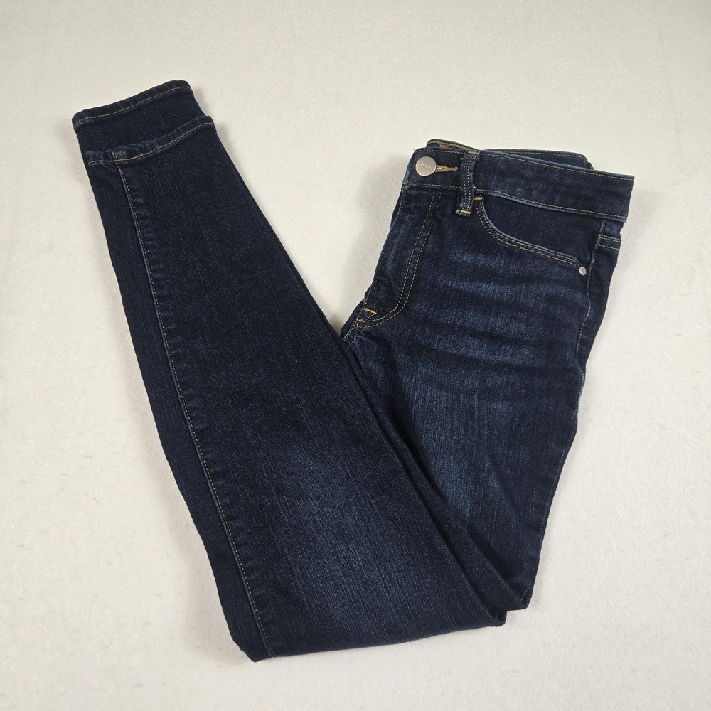 Athleta Sculptek Skinny Jeans Women 8 Blue High Rise Stretch Denim